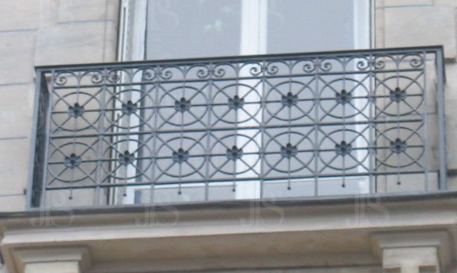 balustrade de balcon balustrade de balcon métallique, JPS serrurier
