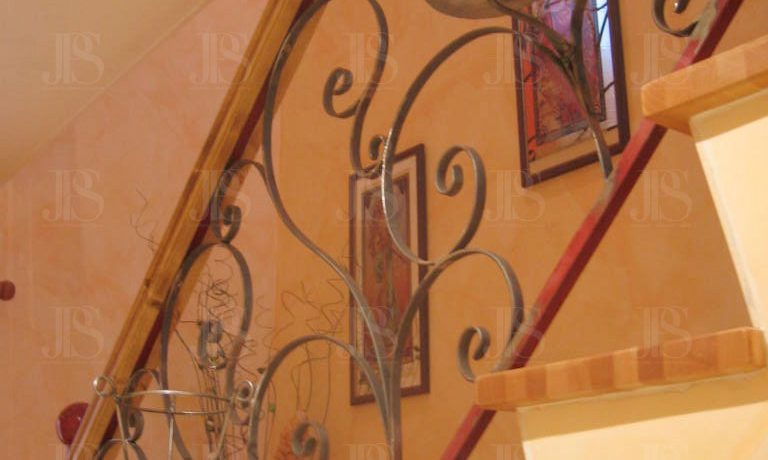 rampe d'escalier rampe d'escalier métallique à motifs, JPS serrurier