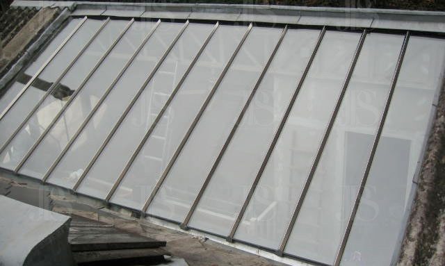 Toiture en verre vitrerie maison toit artisanat sur mesure, JPS serrurier